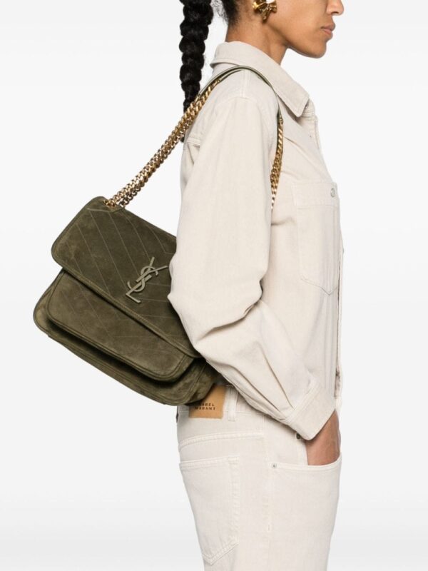 Saint Laurent medium Niki suede shoulder bag - Image 2