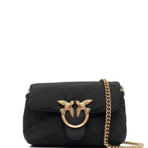 PINKO  Love satin quilted shoulder bag