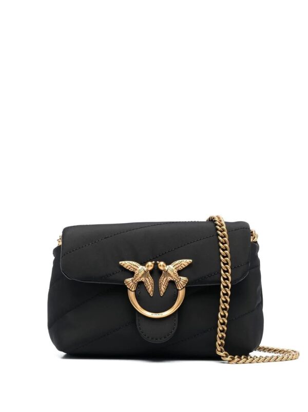 PINKO  Love satin quilted shoulder bag