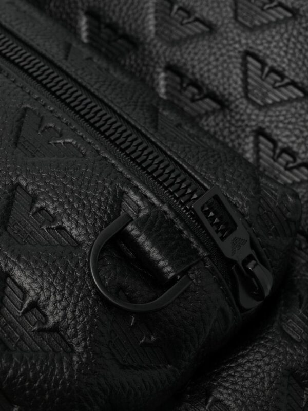 Emporio Armani jacquard-logo zip-around backpack - Image 4