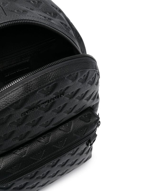 Emporio Armani jacquard-logo zip-around backpack - Image 5