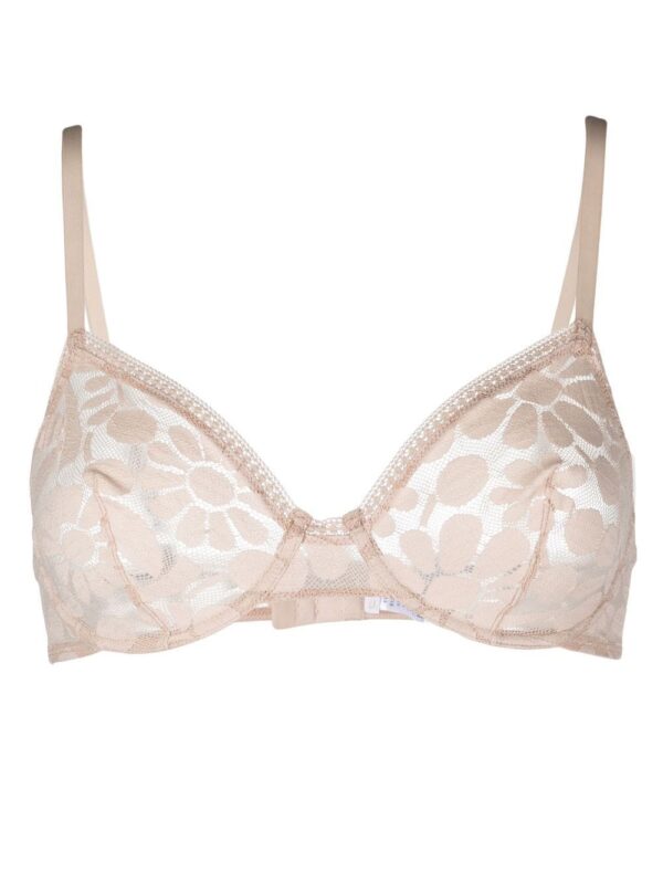 ERES  floral-lace embroidered full-cup bra