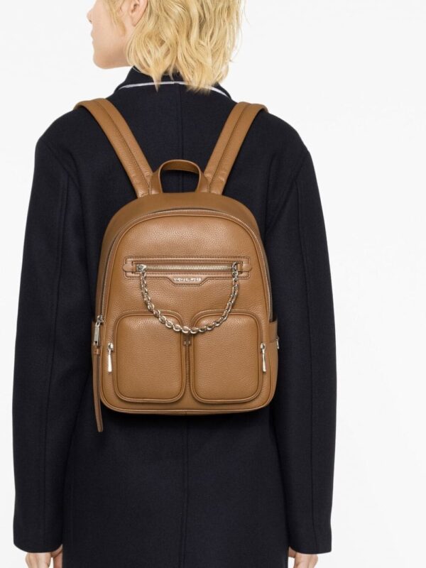 Michael Michael Kors logo-plaque leather backpack - Image 3
