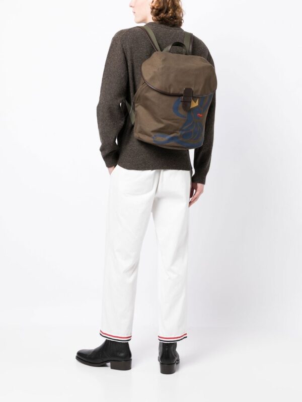 Leathersmith of London Lion-print detail backpack - Image 2