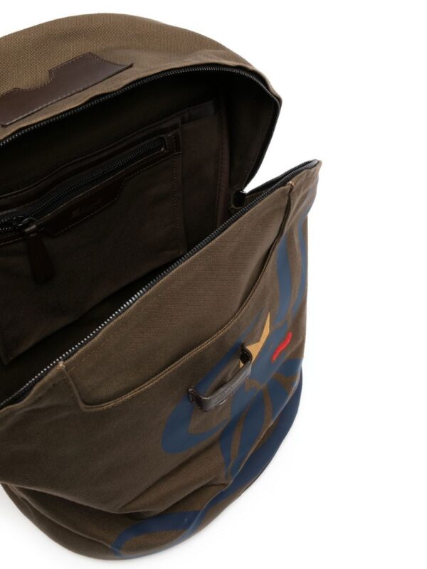 Leathersmith of London Lion-print detail backpack - Image 5