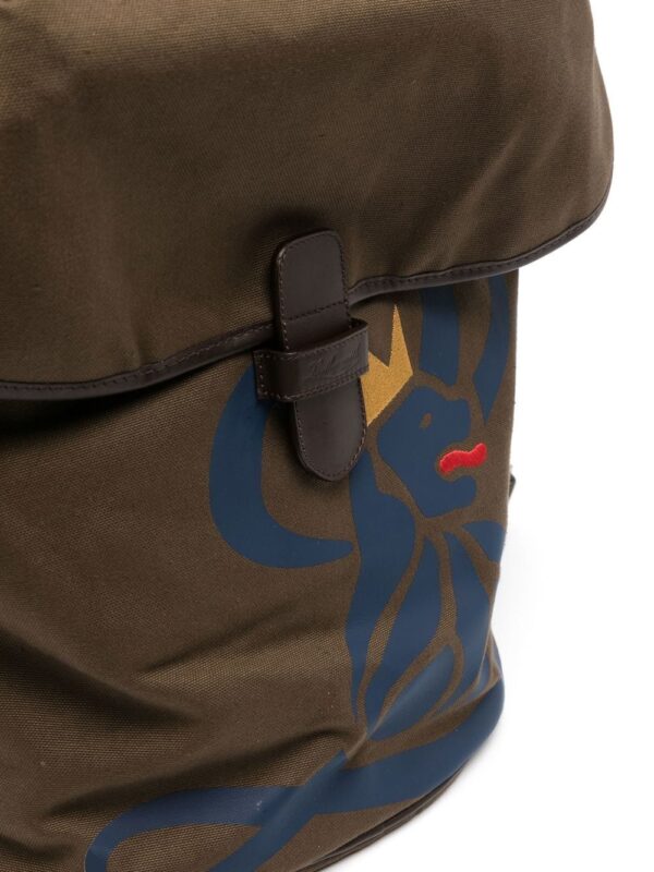 Leathersmith of London Lion-print detail backpack - Image 4