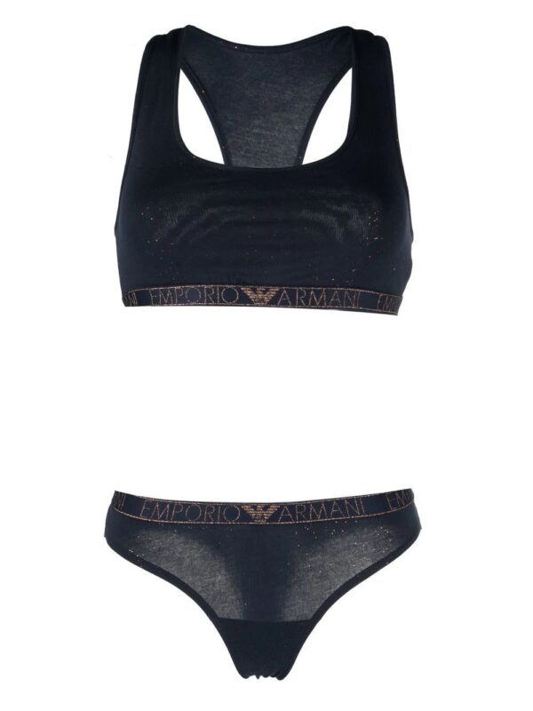Emporio Armani  logo tape-detail underwear set