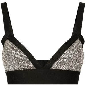 Dolce & Gabbana KIM DOLCE&GABBANA rhinestone-embellished triangle bra