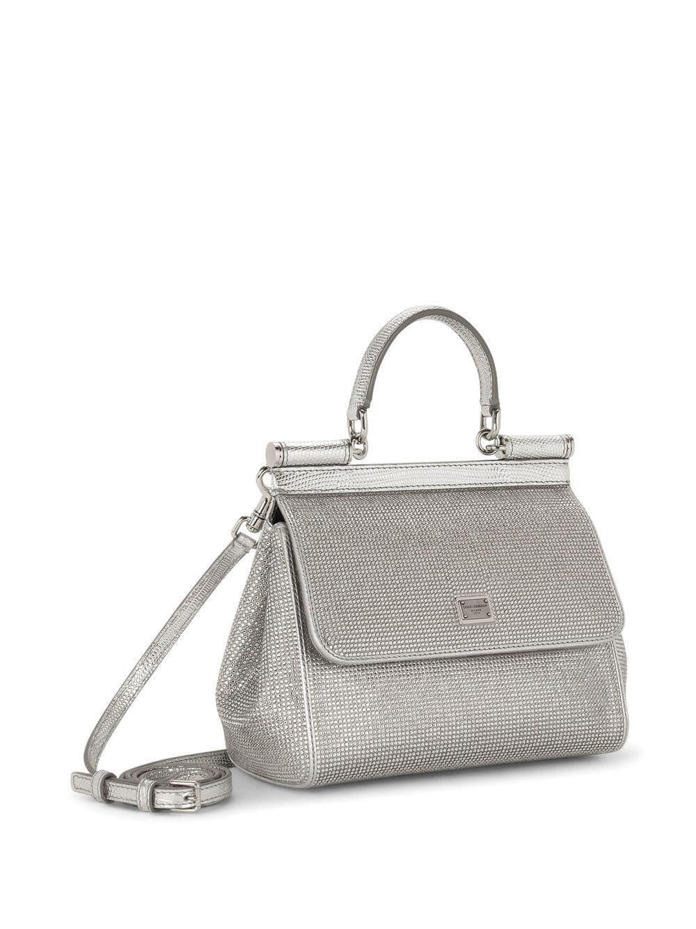Dolce & Gabbana KIM DOLCE&GABBANA small Sicily satin top-handle bag - Image 4