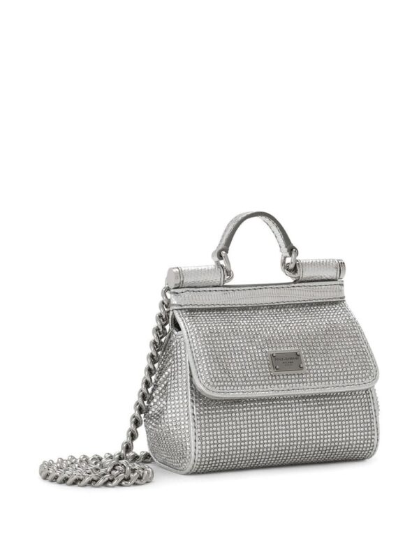 Dolce & Gabbana KIM DOLCE&GABBANA mini Sicily satin top-handle bag - Image 4