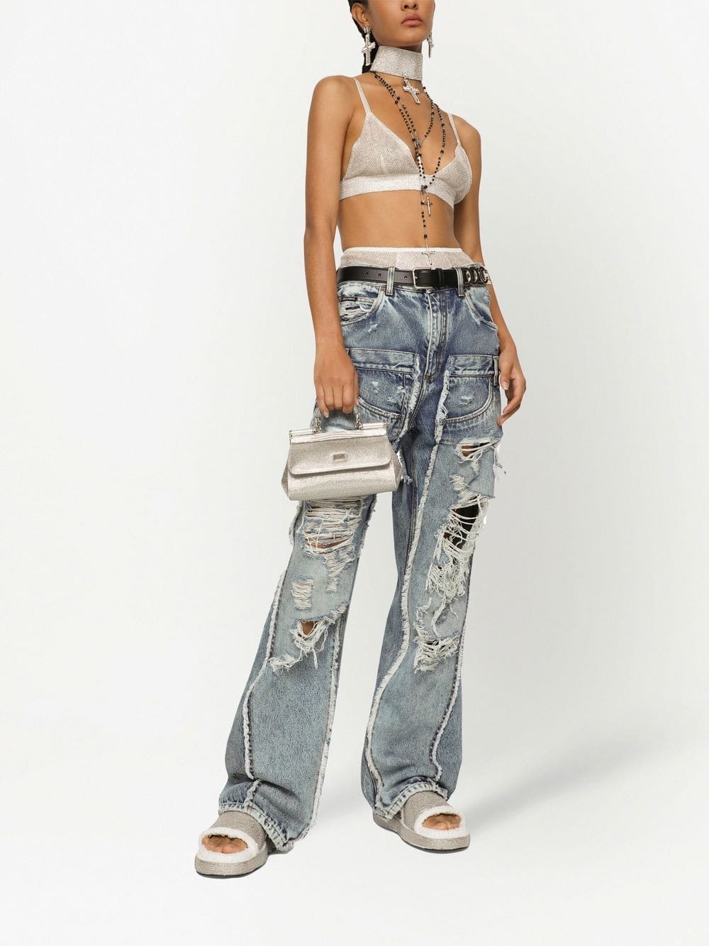 Dolce & Gabbana KIM DOLCE&GABBANA small Sicily satin top-handle bag - Image 2