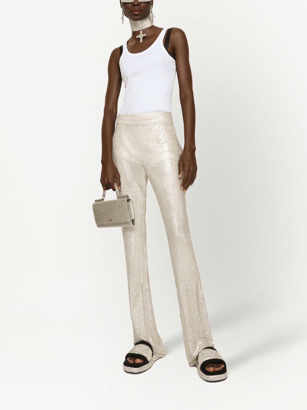 Dolce & Gabbana KIM DOLCE&GABBANA embellished satin phone bag - Image 2