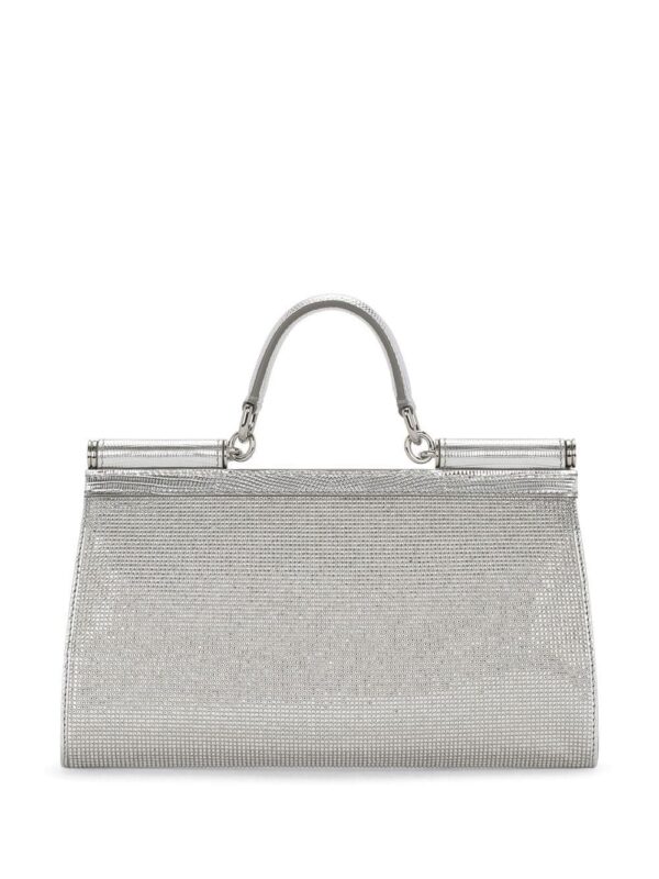 Dolce & Gabbana KIM DOLCE&GABBANA small Sicily rhinestone top-handle bag - Image 3