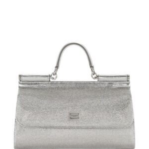 Dolce & Gabbana KIM DOLCE&GABBANA small Sicily rhinestone top-handle bag