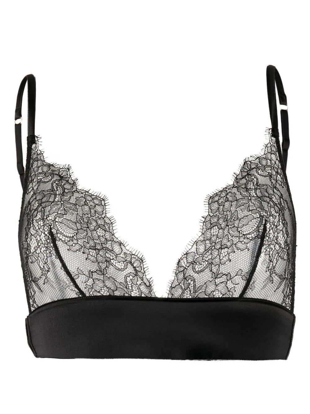 Maison Close lace-detail triangle-cup bra