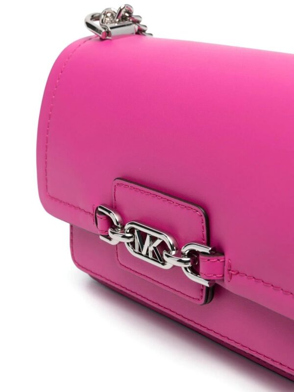 Michael Michael Kors  Cerise leather logo-plaque bag - Image 3