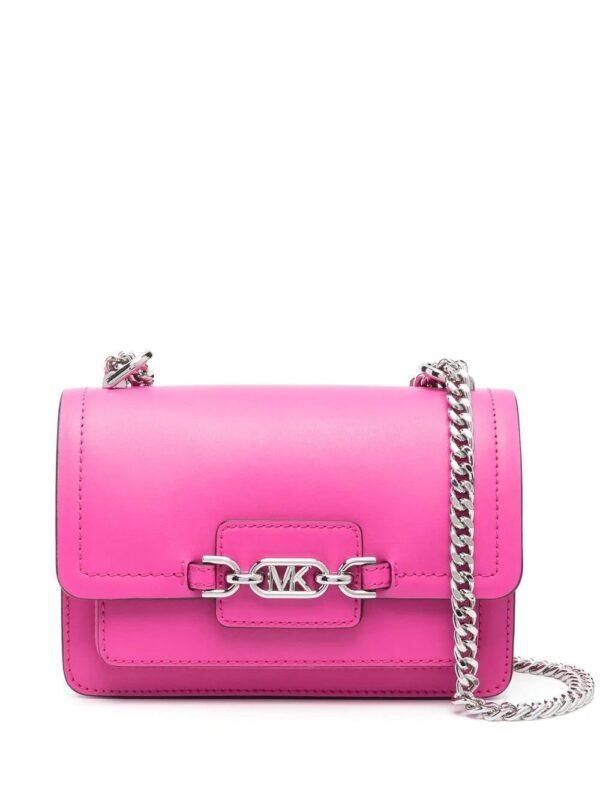 Michael Michael Kors  Cerise leather logo-plaque bag