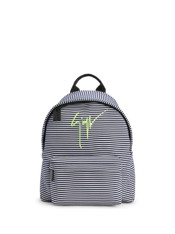 Giuseppe Zanotti logo-print striped backpack