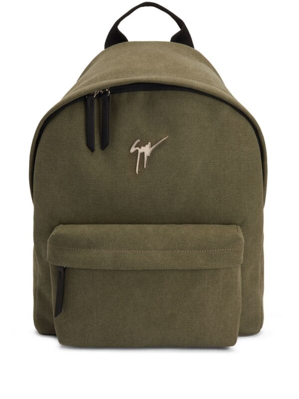Giuseppe Zanotti Bud logo-plaque backpack