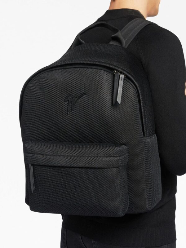 Giuseppe Zanotti frayed denim backpack - Image 5