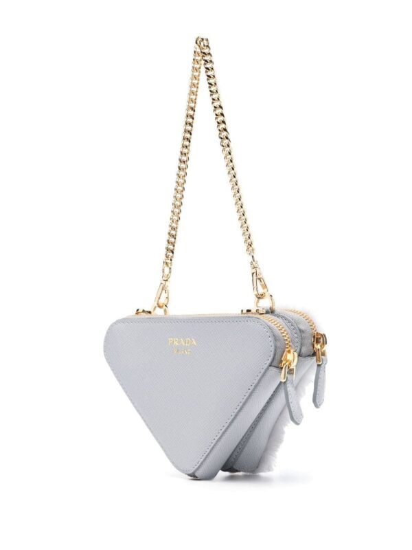 Prada mini shearling crossbody bag - Image 3
