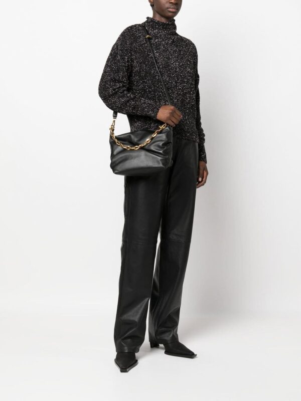 Jimmy Choo Diamond zip-up leather shoulder bag - Image 2
