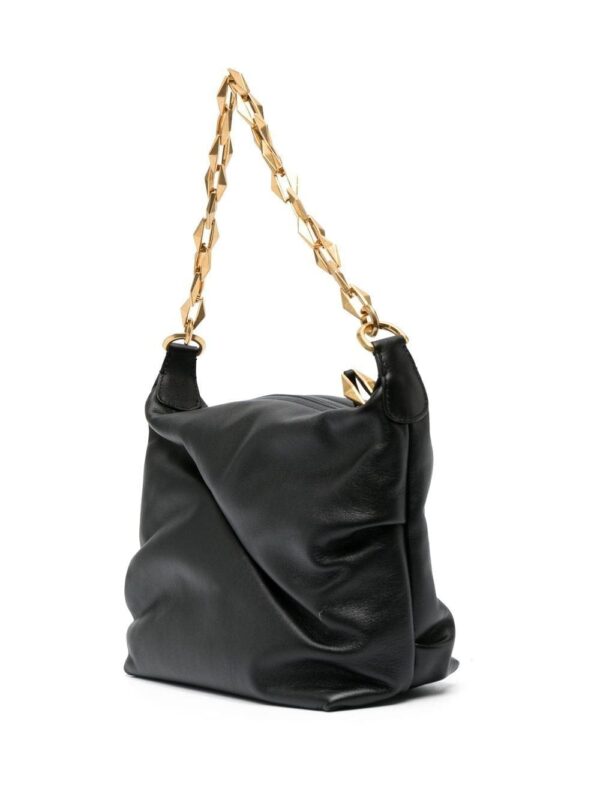 Jimmy Choo Diamond zip-up leather shoulder bag - Image 3