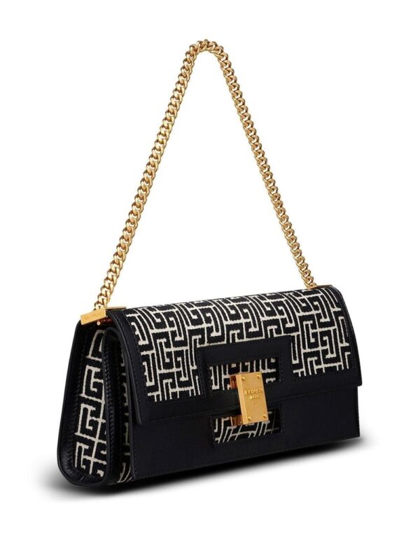 Balmain bifold monogram clutch bag - Image 4