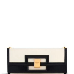Balmain two-tone Heritage clutch bag