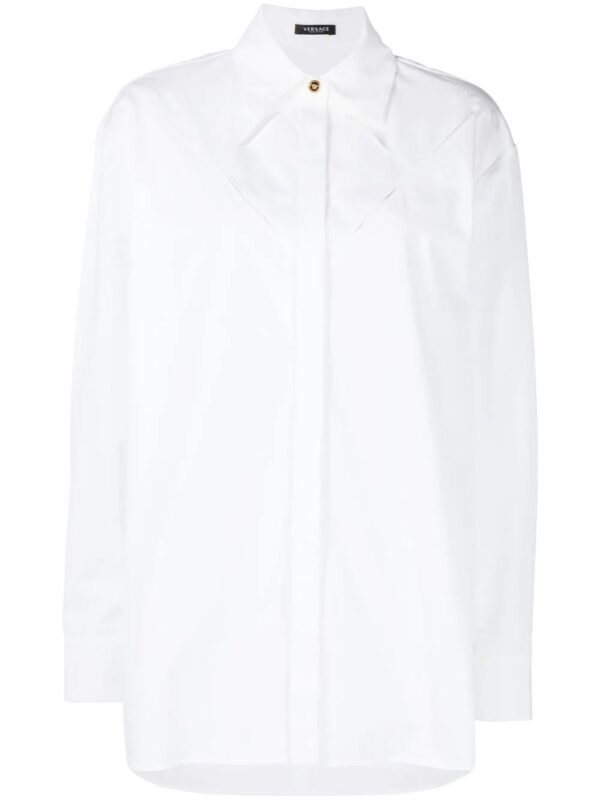 Versace  cut-out detail long-sleeve shirt