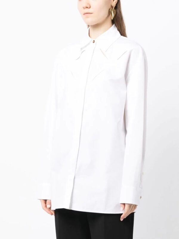 Versace  cut-out detail long-sleeve shirt - Image 3