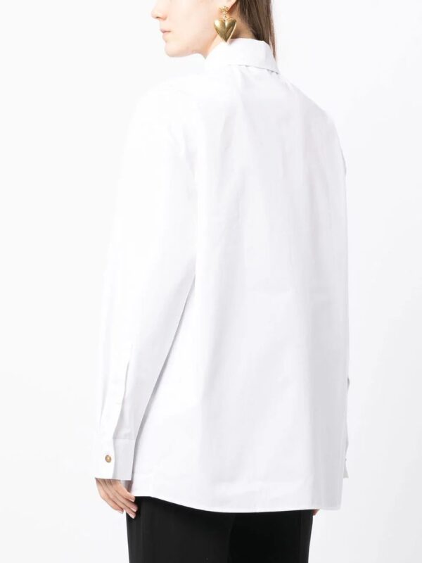 Versace  cut-out detail long-sleeve shirt - Image 4