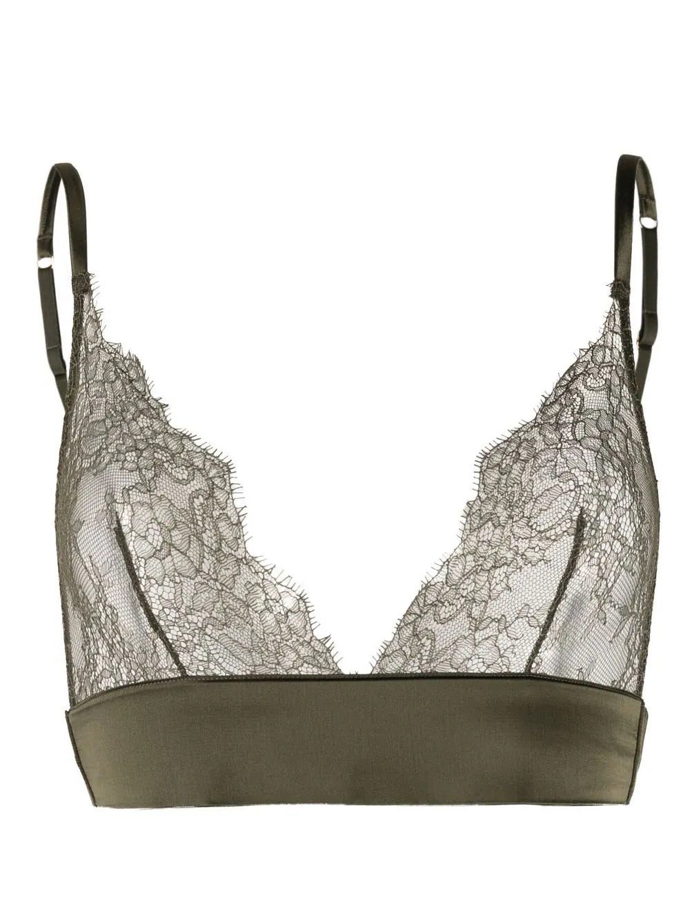 Maison Close lace-detail triangle-cup bra