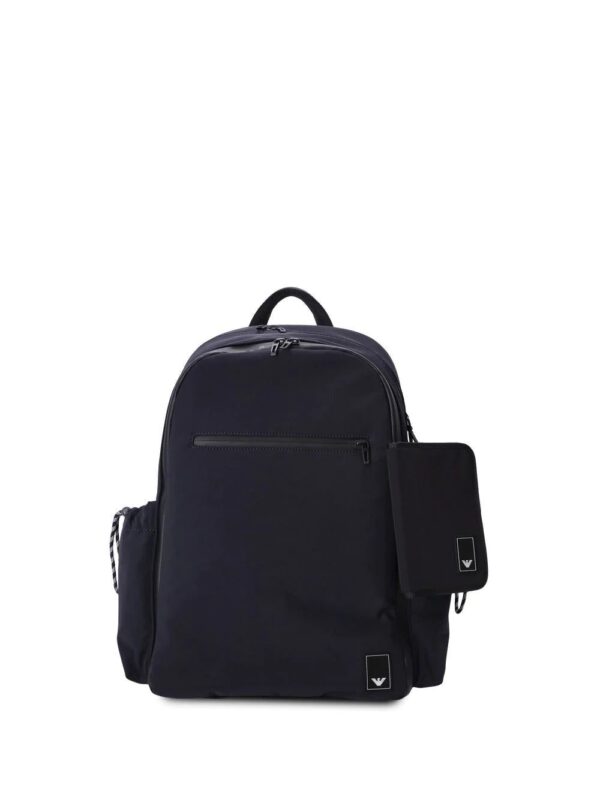 Emporio Armani logo-patch detail backpack