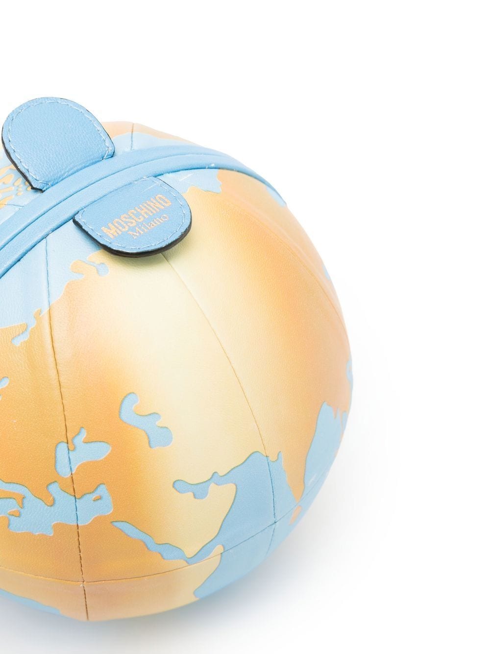 Moschino world map leather clutch bag - Image 4