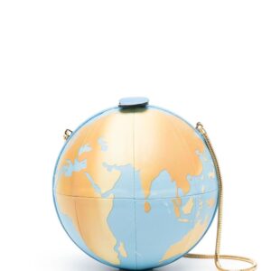 Moschino  world map leather clutch bag