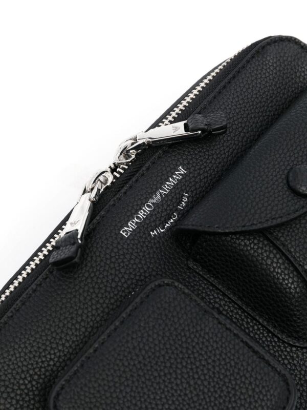 Emporio Armani zip-around utility shoulder bag - Image 4