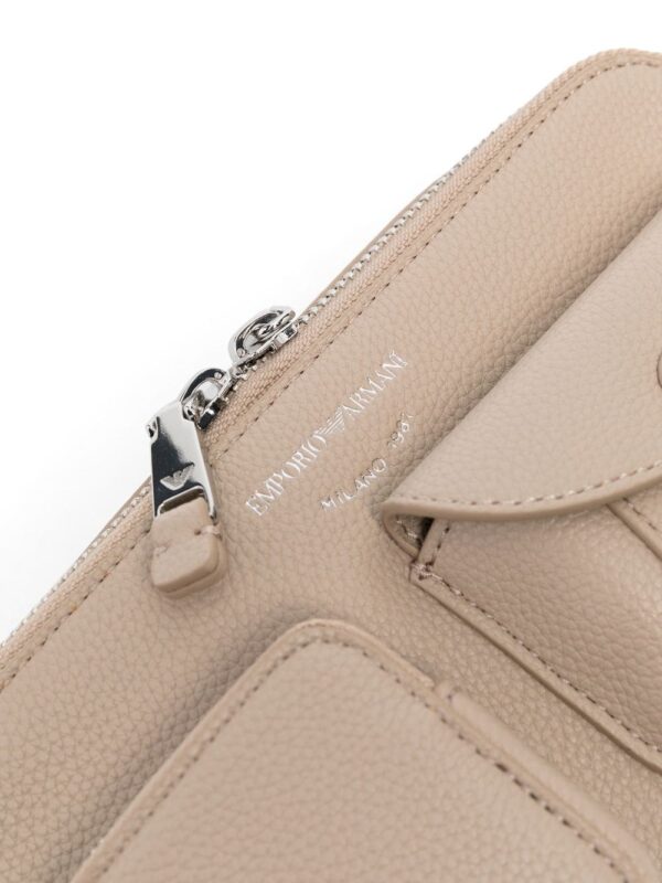 Emporio Armani zip-around utility shoulder bag - Image 4