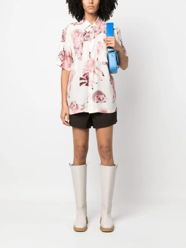 Stella McCartney  all-over graphic print silk shirt - Image 2