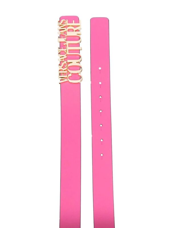 Versace Jeans Couture  logo-buckle leather belt - Image 2