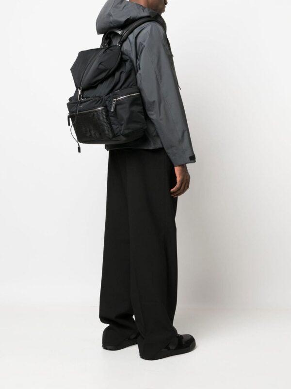 Zegna woven panel backpack - Image 2