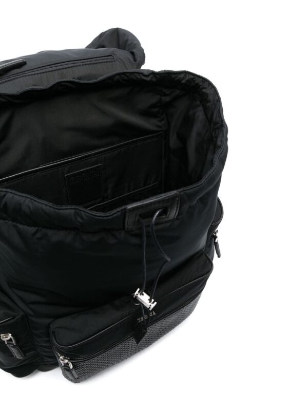 Zegna woven panel backpack - Image 5