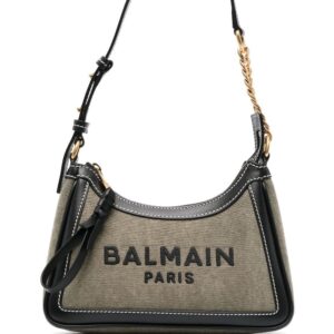 Balmain logo-print B-army shoulder bag