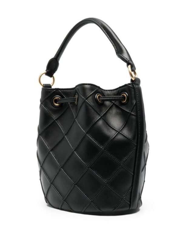 Tory Burch diamond-panel calf leather bucket bag - Image 4