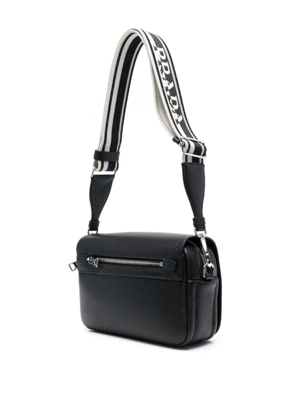 Prada  logo-plaque leather satchel bag - Image 3