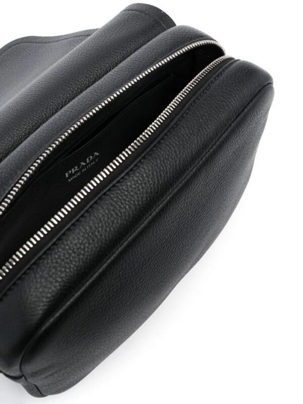 Prada  logo-plaque leather satchel bag - Image 4