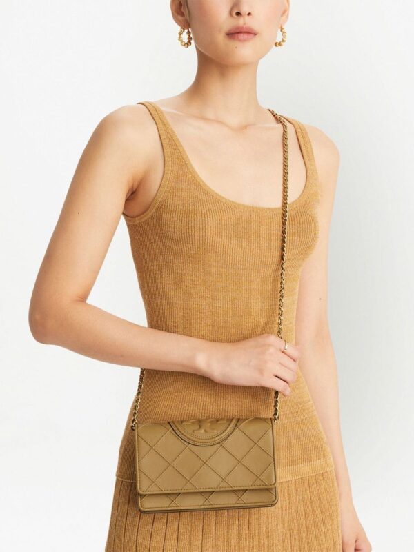 Tory Burch Fleming logo-embossed crossbody bag - Image 2