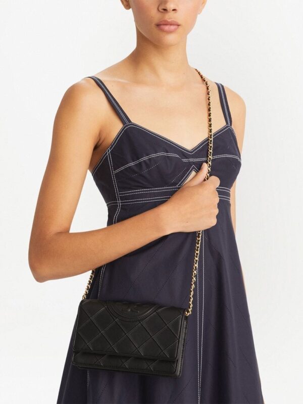 Tory Burch Fleming logo-embossed crossbody bag - Image 2