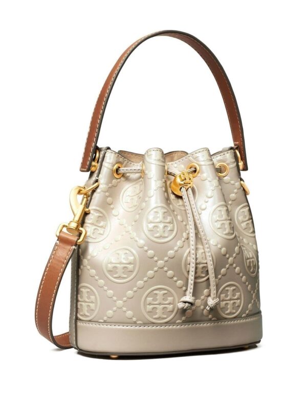 Tory Burch monogram-embossed bucket bag - Image 3