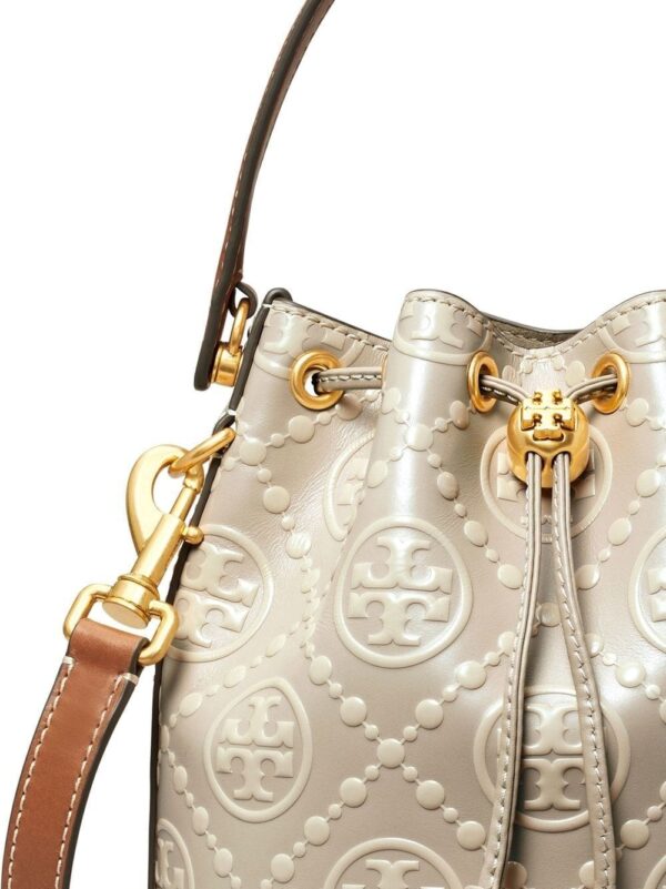 Tory Burch monogram-embossed bucket bag - Image 4